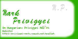 mark privigyei business card